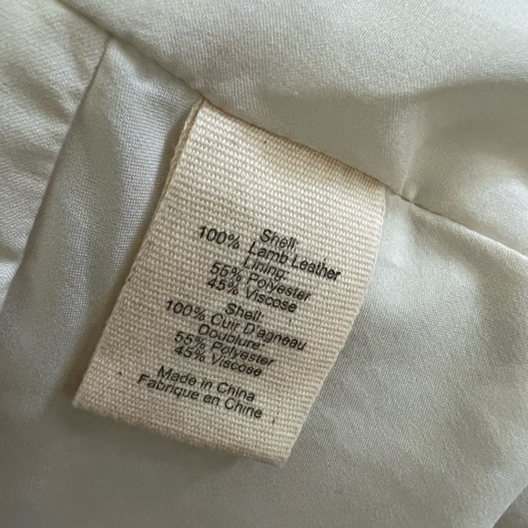 L’AGENCE White Leather Peplum Jacket - Picture 2 of 6